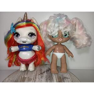 Poopsie Rainbow Brightstar Dancing Unicorn Doll & Kindi Kids Marsha Mello Dolls